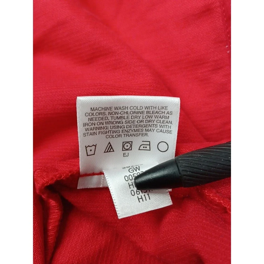 Hanna Andersson Dress Girls 130 US 8 Red White Corduroy Ruffles